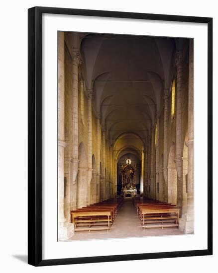 Interior of Cathedral at Sezze, Lazio, Italy-null-Framed Giclee Print