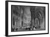 Interior of Cathedral of Notre Dame, from France Illustrated, with Drawings by Thomas Allom-null-Framed Photographic Print