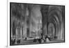 Interior of Cathedral of Notre Dame, from France Illustrated, with Drawings by Thomas Allom-null-Framed Photographic Print