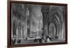 Interior of Cathedral of Notre Dame, from France Illustrated, with Drawings by Thomas Allom-null-Framed Photographic Print