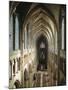Interior of Cathedral of Notre-Dame-null-Mounted Photographic Print
