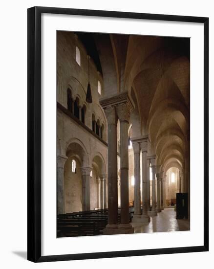 Interior of Cathedral of San Nicola Pellegrino, Trani, Apulia, Italy, 12th Century-null-Framed Giclee Print