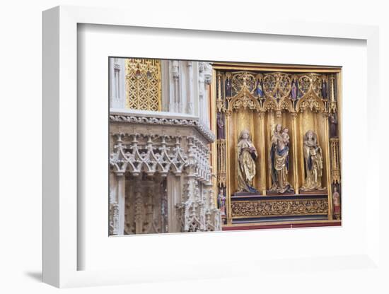 Interior of Cathedral of St. Elizabeth, Kosice, Kosice Region, Slovakia, Europe-Ian Trower-Framed Photographic Print