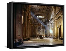 Interior of Catholic Church-null-Framed Stretched Canvas