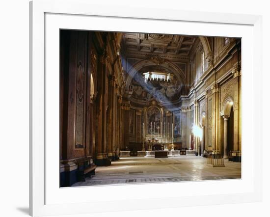 Interior of Catholic Church-null-Framed Photographic Print