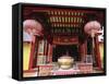 Interior of Chinese Temple in Sibu, a Port on the Rajang River in Sarawak, Malaysia, Southeast Asia-Robert Francis-Framed Stretched Canvas