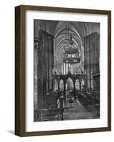 Interior of Christ Church Cathedral, Dublin, Ireland, 1924-1926-Valentine & Sons-Framed Giclee Print