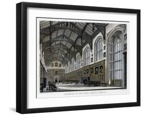 Interior of Christ Church Hall, Oxford University, C1830S-JH Le Keux-Framed Giclee Print