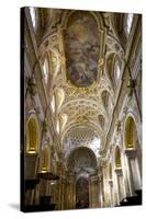 Interior of Church of San Luigi Dei Francesi, Rome, Lazio, Italy, Europe-Peter-Stretched Canvas