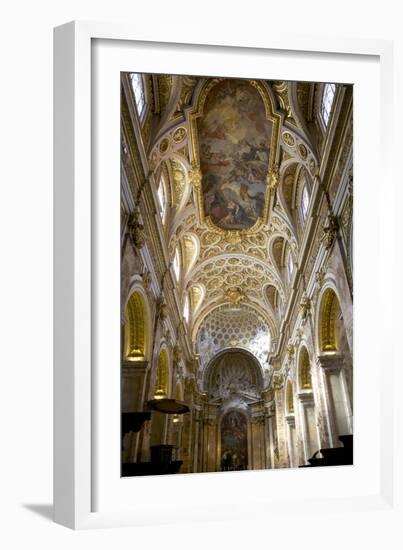 Interior of Church of San Luigi Dei Francesi, Rome, Lazio, Italy, Europe-Peter-Framed Photographic Print