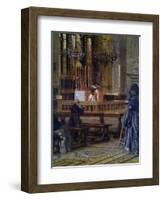 Interior of Church of Santa Maria Presso San Celso-Filippo Carcano-Framed Art Print