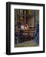 Interior of Church of Santa Maria Presso San Celso-Filippo Carcano-Framed Art Print