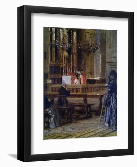 Interior of Church of Santa Maria Presso San Celso-Filippo Carcano-Framed Art Print