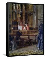 Interior of Church of Santa Maria Presso San Celso-Filippo Carcano-Framed Stretched Canvas