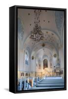 Interior of Church of St. Elizabeth (Blue Church), Bratislava, Slovakia, Europe-Ian Trower-Framed Stretched Canvas