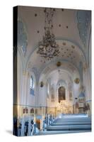 Interior of Church of St. Elizabeth (Blue Church), Bratislava, Slovakia, Europe-Ian Trower-Stretched Canvas