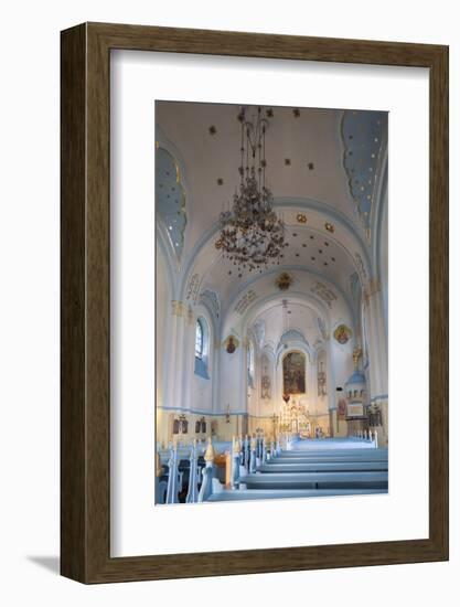 Interior of Church of St. Elizabeth (Blue Church), Bratislava, Slovakia, Europe-Ian Trower-Framed Photographic Print