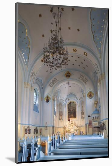 Interior of Church of St. Elizabeth (Blue Church), Bratislava, Slovakia, Europe-Ian Trower-Mounted Photographic Print