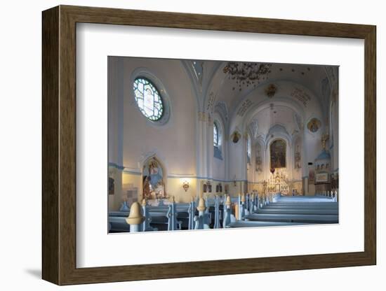 Interior of Church of St. Elizabeth (Blue Church), Bratislava, Slovakia, Europe-Ian Trower-Framed Photographic Print