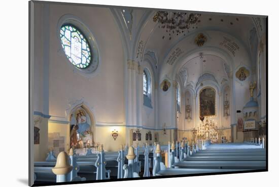 Interior of Church of St. Elizabeth (Blue Church), Bratislava, Slovakia, Europe-Ian Trower-Mounted Photographic Print