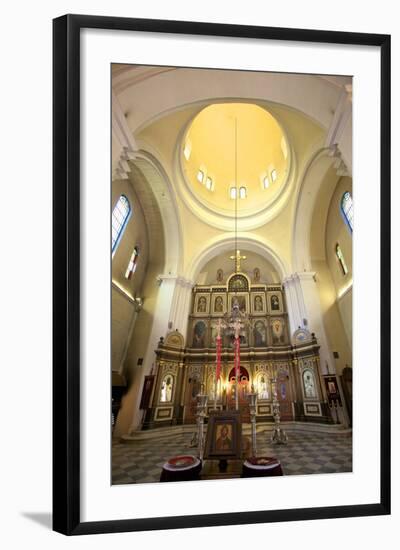 Interior of Church of St. Nicholas, Kotor, Montenegro, Europe-Neil Farrin-Framed Photographic Print