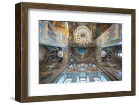 Interior of Church of the Savior on Spilled Blood, St. Petersburg, Russia-Ben Pipe-Framed Photographic Print