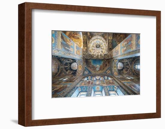 Interior of Church of the Savior on Spilled Blood, St. Petersburg, Russia-Ben Pipe-Framed Photographic Print