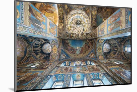 Interior of Church of the Savior on Spilled Blood, St. Petersburg, Russia-Ben Pipe-Mounted Photographic Print