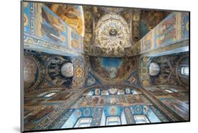 Interior of Church of the Savior on Spilled Blood, St. Petersburg, Russia-Ben Pipe-Mounted Photographic Print