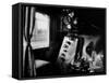 Interior of Class a Steam Locomotive with Fireman's Perch at Norfolk and Western Rail Yard-Walker Evans-Framed Stretched Canvas