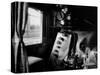 Interior of Class a Steam Locomotive with Fireman's Perch at Norfolk and Western Rail Yard-Walker Evans-Stretched Canvas