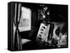 Interior of Class a Steam Locomotive with Fireman's Perch at Norfolk and Western Rail Yard-Walker Evans-Framed Stretched Canvas