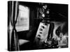 Interior of Class a Steam Locomotive with Fireman's Perch at Norfolk and Western Rail Yard-Walker Evans-Stretched Canvas