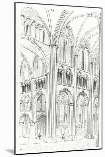 Interior of Cluny Cathedral-Eugene Emmanuel Viollet-le-Duc-Mounted Giclee Print