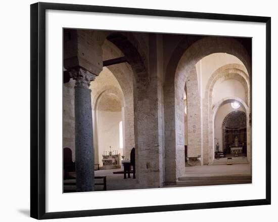 Interior of Co-Cathedral of Santa Maria Assunta, Gerace, Calabria, Italy, 11th-15th Century-null-Framed Giclee Print