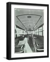 Interior of Coach Type Ambulance, Western Ambulance Station, Fulham, 1935-null-Framed Photographic Print