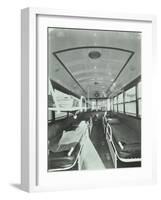 Interior of Coach Type Ambulance, Western Ambulance Station, Fulham, 1935-null-Framed Photographic Print