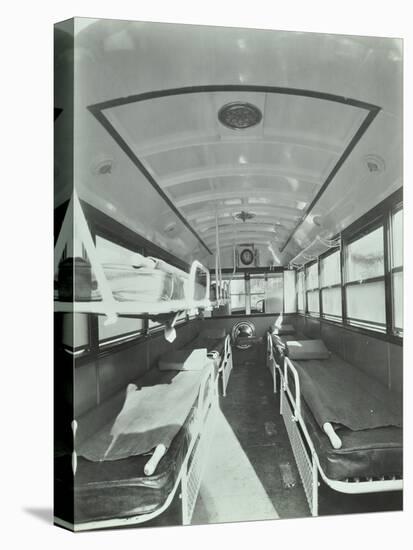 Interior of Coach Type Ambulance, Western Ambulance Station, Fulham, 1935-null-Stretched Canvas
