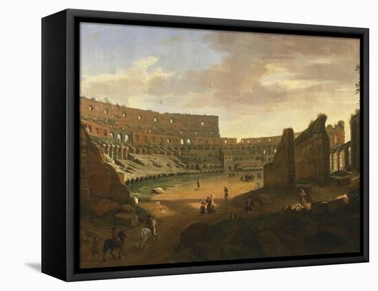 Interior of Colosseum-Gaspar van Wittel-Framed Stretched Canvas