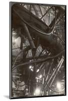 Interior of Corning Glass Plant Reveal a Maze of Pipes, Ducts and Platforms Surrounding Furnaces-Margaret Bourke-White-Mounted Photographic Print