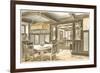 Interior of Craftsman House-null-Framed Premium Giclee Print