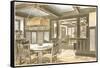 Interior of Craftsman House-null-Framed Stretched Canvas