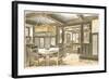 Interior of Craftsman House-null-Framed Art Print