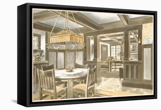 Interior of Craftsman House-null-Framed Stretched Canvas