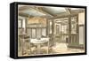 Interior of Craftsman House-null-Framed Stretched Canvas