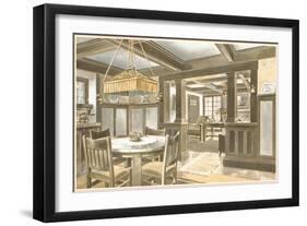 Interior of Craftsman House-null-Framed Art Print