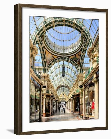 Interior of Cross Arcade, Leeds, West Yorkshire, England, Uk-Peter Richardson-Framed Photographic Print