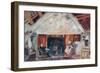 Interior of Cruck Cottage, Possibly Shipley Glen-null-Framed Giclee Print