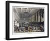 Interior of Custom House, London, 1808-Augustus Charles Pugin-Framed Giclee Print