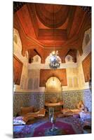 Interior of Dar Jamai Museum, Meknes, Morocco, North Africa-Neil Farrin-Mounted Premium Photographic Print